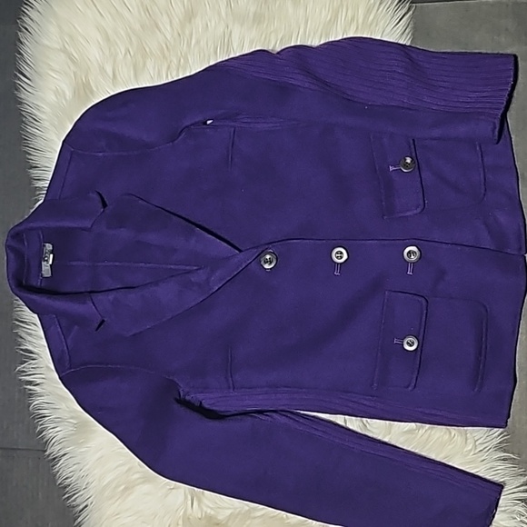 Forte Cashmere Purple Jacket - Picture 1 of 6